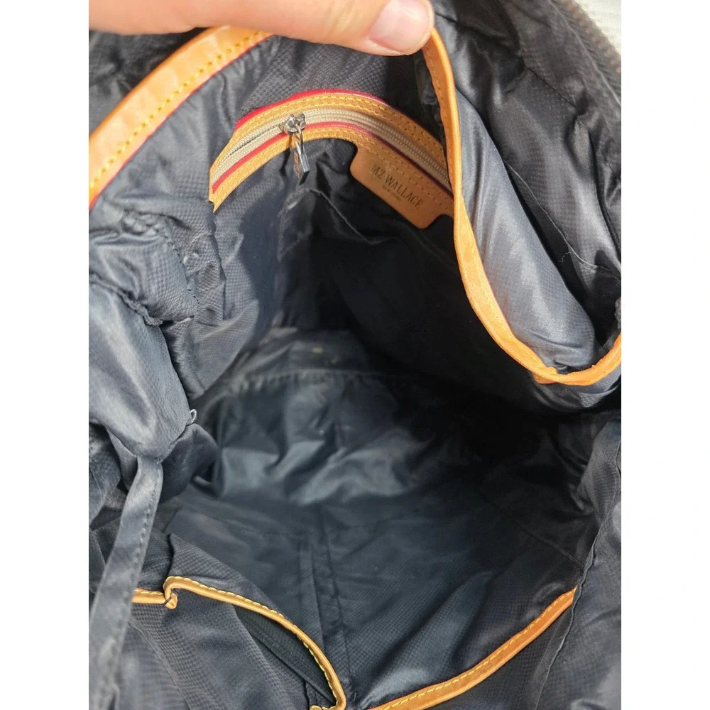 MZ Wallace‎ Crosby Black Quilted Nylon Tote, Shoulder Bag Convertible Crossbody - Picture 4 of 7